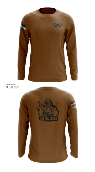 Long Sleeve Performance Shirt, BATTLECOCKS, Boldsteel, 2-32 Far., , Teamtime, Team time, sublimation, custom sports apparel, team uniforms, spirit wear, spiritwear, sports uniforms, custom shirts, team store, custom team store, fundraiser sports, apparel fundraiser