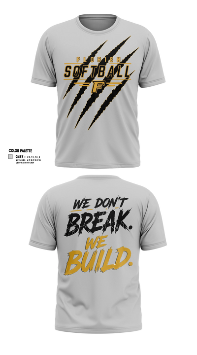 Florien Blackcats Short Sleeve Performance Shirt - 8
