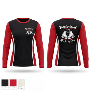 Long Sleeve Performance Shirt, Winterland Kiss and Cry Crew, Ice Hockey, Teamtime, Team time, sublimation, custom sports apparel, team uniforms, spirit wear, spiritwear, sports uniforms, custom shirts, team store, custom team store, fundraiser sports, apparel fundraiser