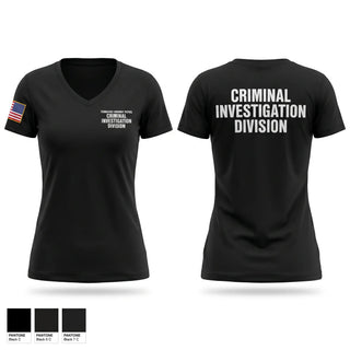 Womens Short Sleeve Vneck Shirt, Tennessee Highway Patrol Criminal Investigation Division, Police, Teamtime, Team time, sublimation, custom sports apparel, team uniforms, spirit wear, spiritwear, sports uniforms, custom shirts, team store, custom team store, fundraiser sports, apparel fundraiser