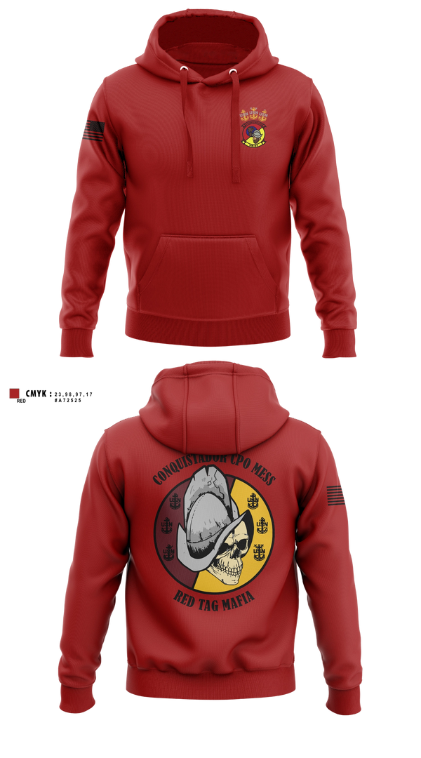 Hoodie, VR-57 CHIEFS MESS, Navy, Teamtime, Team time, sublimation, custom sports apparel, team uniforms, spirit wear, spiritwear, sports uniforms, custom shirts, team store, custom team store, fundraiser sports, apparel fundraiser