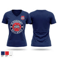 Mudcats Women's Short Sleeve V-neck Shirt - 1