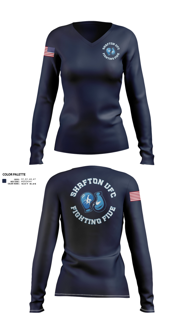 Womens Long Sleeve Vneck Shirt, Shafton VFC, Fire Department, Teamtime, Team time, sublimation, custom sports apparel, team uniforms, spirit wear, spiritwear, sports uniforms, custom shirts, team store, custom team store, fundraiser sports, apparel fundraiser