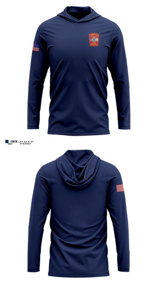 Long Sleeve hooded sunshirt, Cumberland Fire Department, Fire Department, Teamtime, Team time, sublimation, custom sports apparel, team uniforms, spirit wear, spiritwear, sports uniforms, custom shirts, team store, custom team store, fundraiser sports, apparel fundraiser