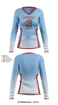 Crismon Rattlers 55873253 Women's Long Sleeve V-neck Shirt - 16