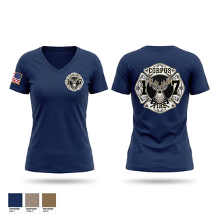 Womens Short Sleeve Vneck Shirt, STATION 17, Fire Department, Teamtime, Team time, sublimation, custom sports apparel, team uniforms, spirit wear, spiritwear, sports uniforms, custom shirts, team store, custom team store, fundraiser sports, apparel fundraiser