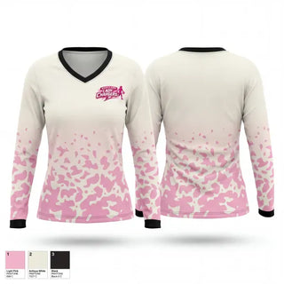 Womens Long Sleeve Vneck Shirt, Maryland lady chargers, Women's Basketball, Teamtime, Team time, sublimation, custom sports apparel, team uniforms, spirit wear, spiritwear, sports uniforms, custom shirts, team store, custom team store, fundraiser sports, apparel fundraiser