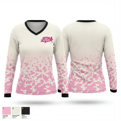 Maryland lady chargers 28558884 Women's Long Sleeve V-neck Shirt - 1