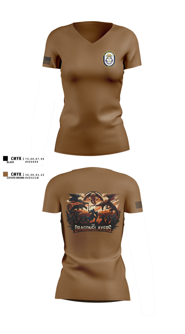 Womens Short Sleeve Vneck Shirt, USS CAPE ST. GEORGE, , Teamtime, Team time, sublimation, custom sports apparel, team uniforms, spirit wear, spiritwear, sports uniforms, custom shirts, team store, custom team store, fundraiser sports, apparel fundraiser