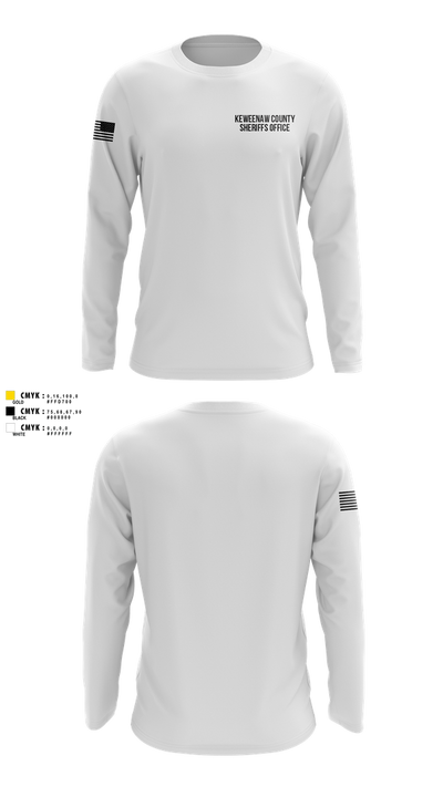 KEWEENAW COUNTY SHERIFFS OFFICE 15450708 Long Sleeve Performance Shirt 102