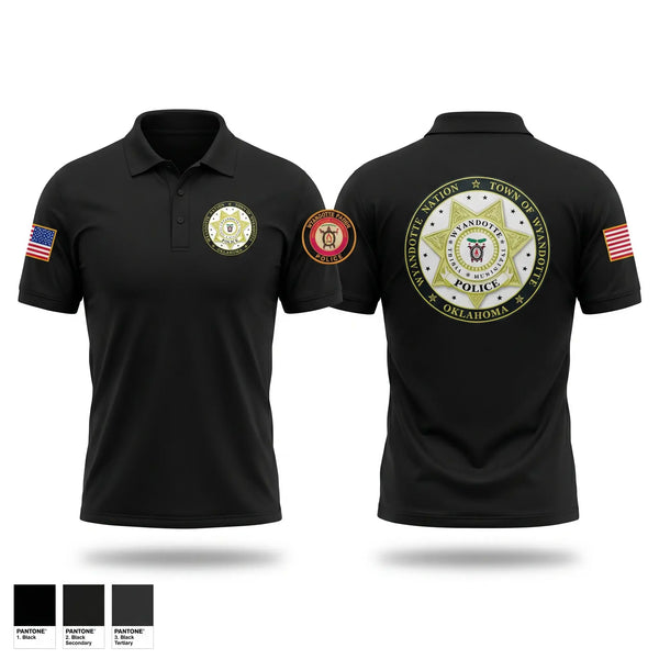 Short Sleeve Performance Polo, Wyandotte Nation Police, Police, Teamtime, Team time, sublimation, custom sports apparel, team uniforms, spirit wear, spiritwear, sports uniforms, custom shirts, team store, custom team store, fundraiser sports, apparel fundraiser