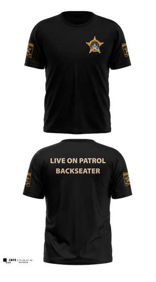 Short Sleeve Performance Shirt, RCSO BACKSEATERS, Police, Teamtime, Team time, sublimation, custom sports apparel, team uniforms, spirit wear, spiritwear, sports uniforms, custom shirts, team store, custom team store, fundraiser sports, apparel fundraiser