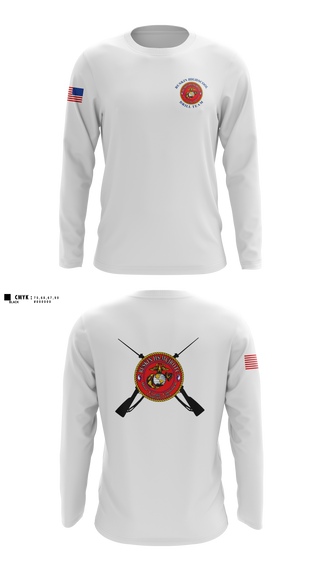 Long Sleeve Performance Shirt, Ruskin Highschool MCJROTC drill team, Marines, Teamtime, Team time, sublimation, custom sports apparel, team uniforms, spirit wear, spiritwear, sports uniforms, custom shirts, team store, custom team store, fundraiser sports, apparel fundraiser