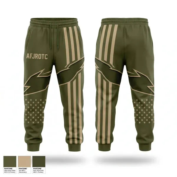 Sweatpants, Afjrotc, Air Force, Teamtime, Team time, sublimation, custom sports apparel, team uniforms, spirit wear, spiritwear, sports uniforms, custom shirts, team store, custom team store, fundraiser sports, apparel fundraiser
