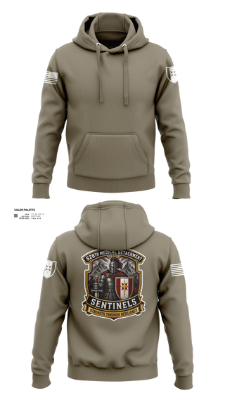 Hoodie, 528th MED DET COSC, Army, Teamtime, Team time, sublimation, custom sports apparel, team uniforms, spirit wear, spiritwear, sports uniforms, custom shirts, team store, custom team store, fundraiser sports, apparel fundraiser