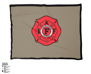 Blanket, Local 3586 West Des Moines, Fire Department, Teamtime, Team time, sublimation, custom sports apparel, team uniforms, spirit wear, spiritwear, sports uniforms, custom shirts, team store, custom team store, fundraiser sports, apparel fundraiser