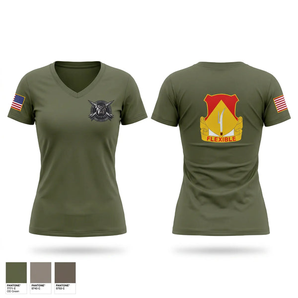 Womens Short Sleeve Vneck Shirt, Bravo 1-94, Army, Teamtime, Team time, sublimation, custom sports apparel, team uniforms, spirit wear, spiritwear, sports uniforms, custom shirts, team store, custom team store, fundraiser sports, apparel fundraiser