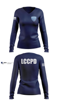 Lakeland Community College Police Department Women's Long Sleeve V-neck Shirt - 5