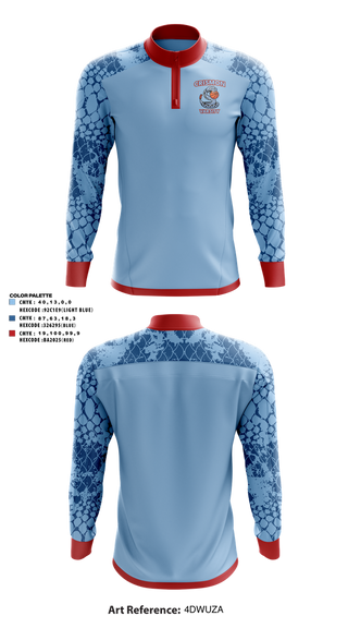 Quarter Zip Jacket, Crismon Rattlers, Women's Basketball, Teamtime, Team time, sublimation, custom sports apparel, team uniforms, spirit wear, spiritwear, sports uniforms, custom shirts, team store, custom team store, fundraiser sports, apparel fundraiser