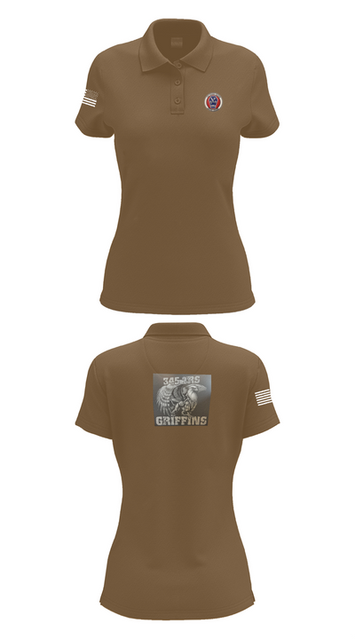 345th TRS 44562231 Women's Short Sleeve Performance Polo  - 15