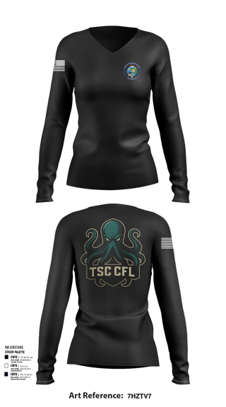 Womens Long Sleeve Vneck Shirt, Tsc cfl, , Teamtime, Team time, sublimation, custom sports apparel, team uniforms, spirit wear, spiritwear, sports uniforms, custom shirts, team store, custom team store, fundraiser sports, apparel fundraiser