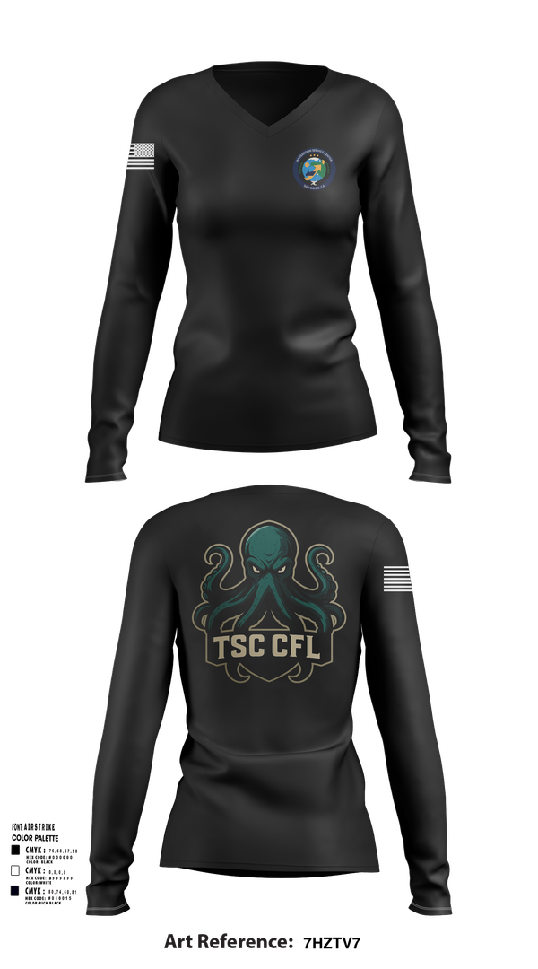 Womens Long Sleeve Vneck Shirt, Tsc cfl, , Teamtime, Team time, sublimation, custom sports apparel, team uniforms, spirit wear, spiritwear, sports uniforms, custom shirts, team store, custom team store, fundraiser sports, apparel fundraiser