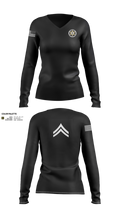 Wayne County Sheriff’s Department 8145507 Women's Long Sleeve V-neck Shirt - 3