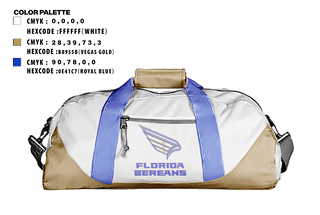 Duffle Bag, FLORIDA BEREANS, Football, Teamtime, Team time, sublimation, custom sports apparel, team uniforms, spirit wear, spiritwear, sports uniforms, custom shirts, team store, custom team store, fundraiser sports, apparel fundraiser