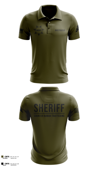 Short Sleeve Performance Polo, Ray County Sheriff Counter Human Trafficking Task Force, Police, Teamtime, Team time, sublimation, custom sports apparel, team uniforms, spirit wear, spiritwear, sports uniforms, custom shirts, team store, custom team store, fundraiser sports, apparel fundraiser