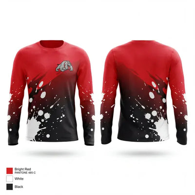 Quinter Bulldogs 54035034 Long Sleeve Performance Shirt 1