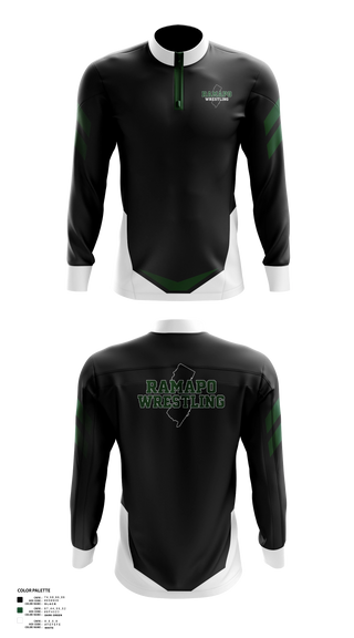 Quarter Zip Jacket, Ramapo Raiders, Wrestling, Teamtime, Team time, sublimation, custom sports apparel, team uniforms, spirit wear, spiritwear, sports uniforms, custom shirts, team store, custom team store, fundraiser sports, apparel fundraiser
