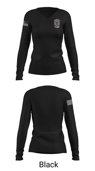 Pennridge Regional Police 51879565 Women's Long Sleeve V-neck Shirt - 35
