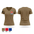 1013th QM CO 84543162 Women's Short Sleeve V-neck Shirt - 1