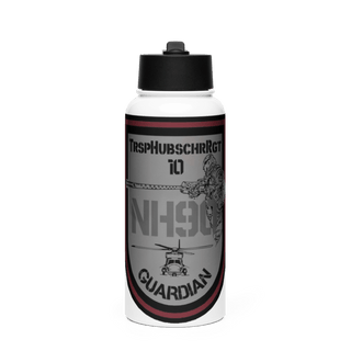 TrspHubschrRgt 10 Stainless Steel Water Bottle with a Straw Lid
