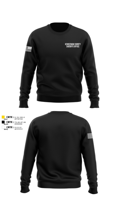 KEWEENAW COUNTY SHERIFFS OFFICE 15450708 Crew Neck Sweatshirt - 100