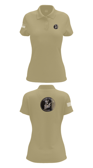 Womens Short Sleeve Performance Polo, Task Force Havoc, , Teamtime, Team time, sublimation, custom sports apparel, team uniforms, spirit wear, spiritwear, sports uniforms, custom shirts, team store, custom team store, fundraiser sports, apparel fundraiser