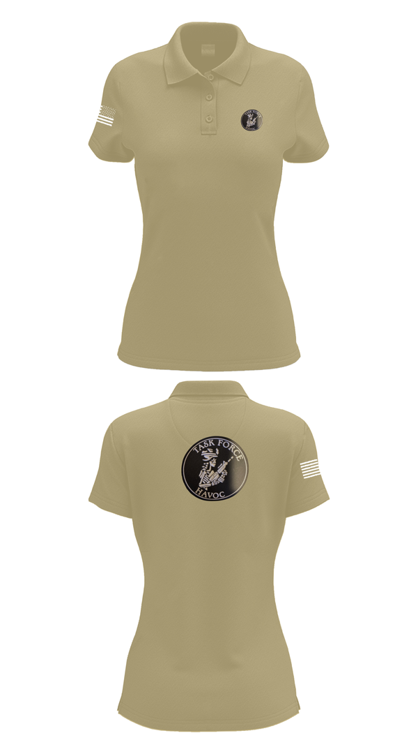 Womens Short Sleeve Performance Polo, Task Force Havoc, , Teamtime, Team time, sublimation, custom sports apparel, team uniforms, spirit wear, spiritwear, sports uniforms, custom shirts, team store, custom team store, fundraiser sports, apparel fundraiser