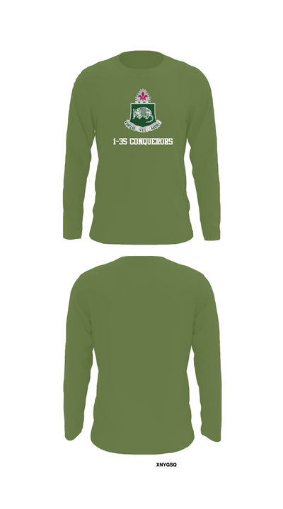 1-35 conquerors 73648216 Long Sleeve Performance Shirt 52