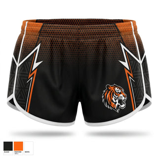 Womens Shorts, HERRIN TIGERS, Cross Country, Teamtime, Team time, sublimation, custom sports apparel, team uniforms, spirit wear, spiritwear, sports uniforms, custom shirts, team store, custom team store, fundraiser sports, apparel fundraiser