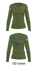 1st Bn 2mar 2nd MarDiv 35824328 Women's Long Sleeve V-neck Shirt - 57