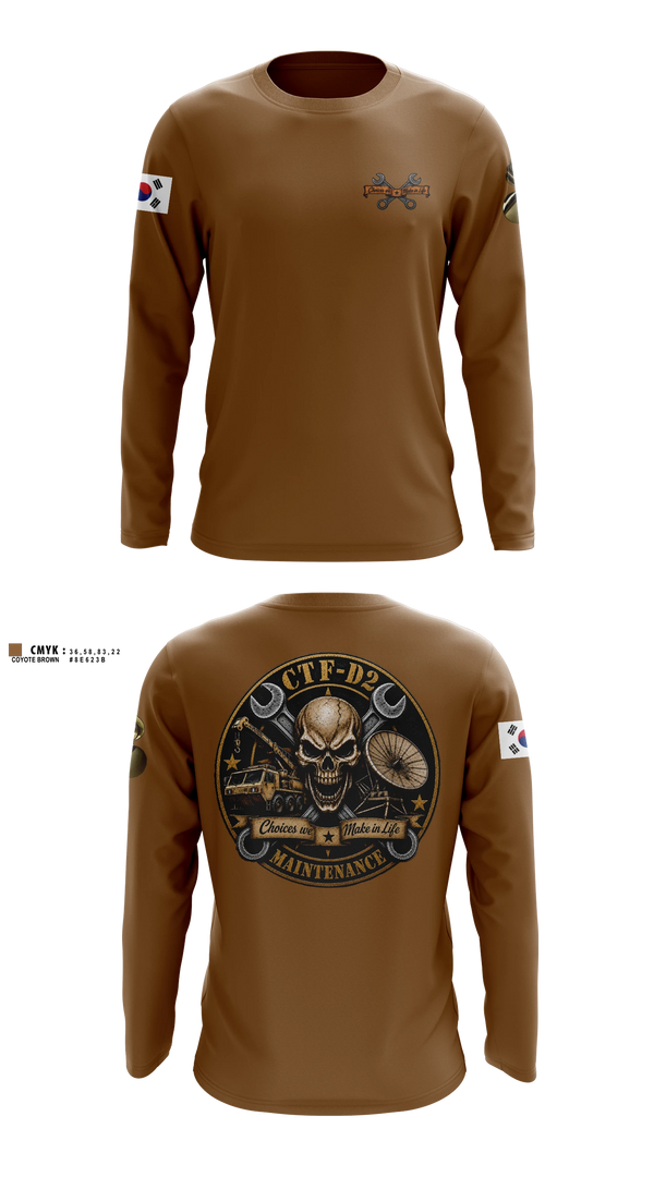 Long Sleeve Performance Shirt, CTF D-2, Army, Teamtime, Team time, sublimation, custom sports apparel, team uniforms, spirit wear, spiritwear, sports uniforms, custom shirts, team store, custom team store, fundraiser sports, apparel fundraiser