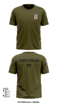 Cayce Police K9 35627395 Short Sleeve Performance Shirt - 102