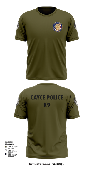 Short Sleeve Performance Shirt, Cayce Police K9, , Teamtime, Team time, sublimation, custom sports apparel, team uniforms, spirit wear, spiritwear, sports uniforms, custom shirts, team store, custom team store, fundraiser sports, apparel fundraiser