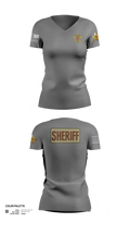 Hudspeth county sheriff office 47128359 Women's Short Sleeve V-neck Shirt - 31