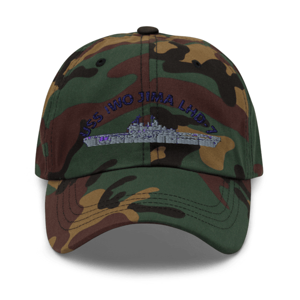 USS IWO JIMA LHD7 FRG Classic Dad Hat | Yupoong 6245CM