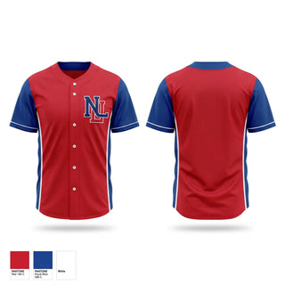 Full Button Baseball Jersey, Next Level, Baseball, Teamtime, Team time, sublimation, custom sports apparel, team uniforms, spirit wear, spiritwear, sports uniforms, custom shirts, team store, custom team store, fundraiser sports, apparel fundraiser