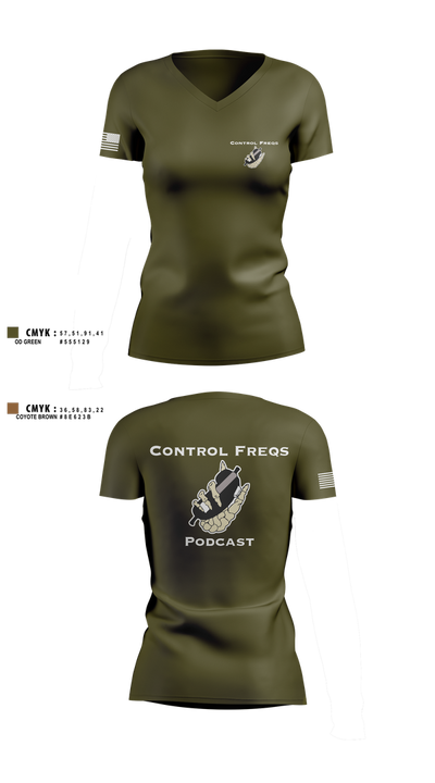 ATC 22027450 Women's Short Sleeve V-neck Shirt - 2