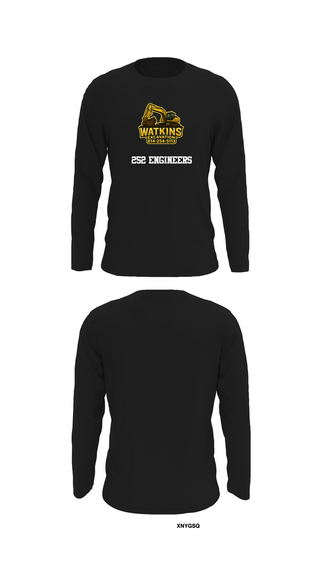 Long Sleeve Performance Shirt, 252 EngineersWatkins Excavation, , Teamtime, Team time, sublimation, custom sports apparel, team uniforms, spirit wear, spiritwear, sports uniforms, custom shirts, team store, custom team store, fundraiser sports, apparel fundraiser
