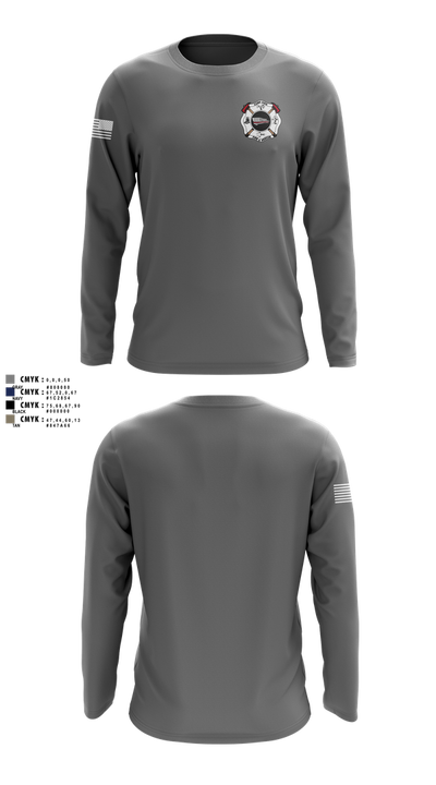 Camp dick fire & rescue Long Sleeve Performance Shirt 121