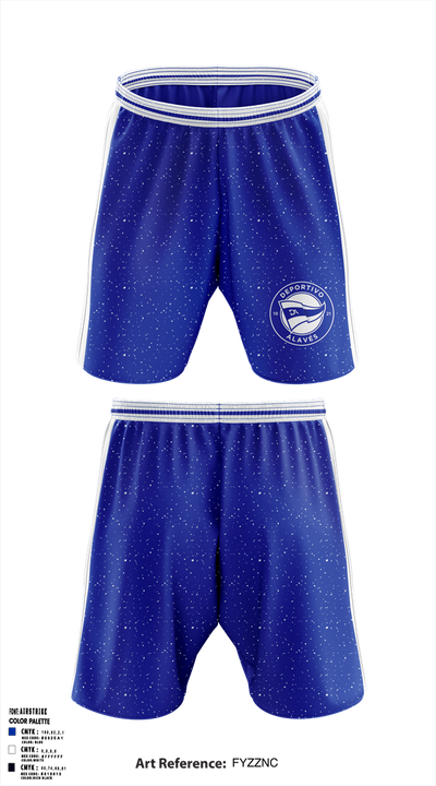 La Liga side Deportivo Alavés Athletic Shorts With Pockets - 1